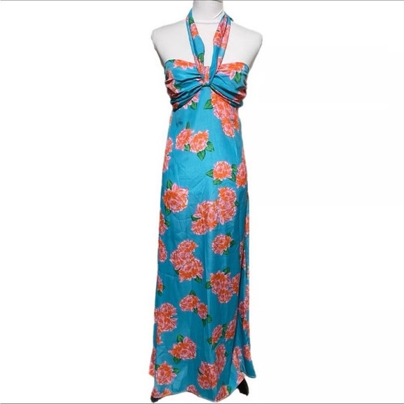 Band of Gypsies Floral Strapless Maxi Dress - Picture 1 of 8
